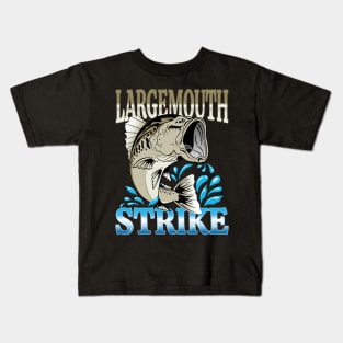 LARGEMOUTH BASS - BLACK BASS FISH - LUNKER FISH Kids T-Shirt